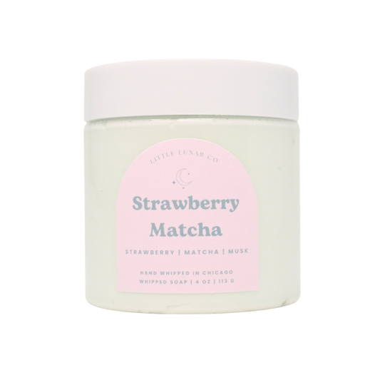 Strawberry Matcha Whipped Soap