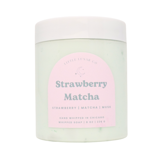 Strawberry Matcha Whipped Soap